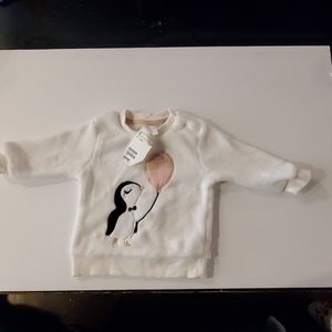 Brand New H&M Baby Girl Penguin Sweater